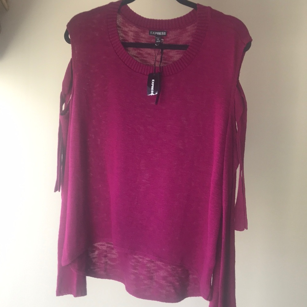 Brand new cold shoulder sweater.